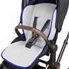 baby idea Babysanity® Morbido Riduttore Copri Passeggino Universale Materassino Neonato Soffice Imbottitura Rivestimento Spugna Di Cotone 100% Bordatura Copertura Laterale - Made in Italy - (Blu)