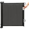 HUOLE Cancelletto per Bambini Estensibile, 0-180 cm Cancello Barriera Sicurezza Griglia Espandibile per Porte, Scale e Corridoi, Uso Interni ed Esterni, 86 * 180 cm-nero