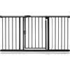 Bettacare Cancelletto per Scale con Chiusura Automatica, 147cm - 154cm, Nero Opaco, CCancelletto di Sicurezza a Pressione, Cancelletto per Bambini, Barriera di Sicurezza per Porte e Corridoi
