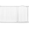 Safetots Cancelletto di Sicurezza Extra Alto con Parte Superiore Incurvata, 171cm - 180cm, Bianco Opaco, Extra Alto con 100cm di Altezza, Montaggio a Pressione per Scale, Barriera di Sicurezza