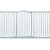 Safetots Cancelletto di Sicurezza Extra Alto con Parte Superiore Incurvata, 170cm - 179cm, Grigio Opaco, Extra Alto con 100cm di Altezza, Montaggio a Pressione per Scale, Barriera di Sicurezza