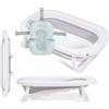 MS BabyWorld - FLEX + CUSCINO - Vaschetta Bagnetto Flessibile e Pieghevole | Fino a 24 mesi | Cuscino Riduttore per Neonati | Gambe Antiscivolo | Compatta