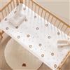 Xisnuient Lenzuolo Lettino Neonato Lenzuola Culla Cododo Fiore Coniglietto Leone Orso Stella Luna Stampa Coprimaterasso Con Elastico Biancheria Da Letto Per Bambini Regali Squisiti (Leone,80x200cm)