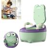 YRHome Vasino per bambini, con schienale, maniglie, contenitore rimovibile (tipo A, verde)