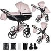 Junama Passeggino Diamond Fluo 2in1 3in1 4in1 (06 - rosa, 2in1 con adattatori)