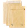 Pigna Envelopes 250 Buste a Sacco MULTI STRIP LARGE f.to 190x260 con soffietti laterali da 4cm e Fondo Autoformante in carta KRAFT AVANA riciclata FSC 100 gr. - Pigna Envelopes