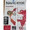 NAVIGATOR Office Paper Solutions Navigator Presentation Carta Premium per ufficio, Formato A4, 100 gr, Confezione da 5 Risme da 500 Fogli