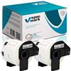specmark 2 rotoli di etichette singole compatibili con Brother DK-11209 62 mm x 29 mm 800 etichette per tutte le stampanti di etichette QL QL-570 QL-700 QL-800