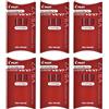 PILOT Set di 6 sets 3 cartucce ricaricabili V5/7, colore: Rosso