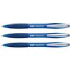 BIC Atlantis Premium 1.0 - Set di 3 penne a sfera retrattile blu