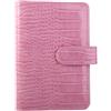 Generic Copertina per raccoglitore ad anelli formato A6 - in pelle ecologica con motivo coccodrillo, raccoglitore ad anelli a 6, organizer per quaderno pianificatore ricaricabile, copertina per fogli sciolti