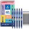 PILOT B2P - Penna a sfera gel, gamma Begreen, 89% riciclata, inchiostro blu, confezione da 5 + 5 ricariche