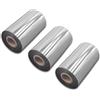 vhbw 3x nastro trasferimento termico compatibile con CAB EOS4, A6+, A4+, EOS1, A8+ etichettatrice, indelebile, 110mmx300m, cera/resina