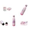 PELLECCHIA 1969 | Set Pranzo Scuola 2 Pezzi | Porta Merenda Scuola con 3 scomparti in Plastica BPA Free e Bottiglia termica in acciaio inossidabile con tappo svitabile 500ml (UNICORNO ROSA)
