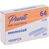 Memotak Punti 64 Memotak 10 x 1000 Punti Metallici Grigio o Argento