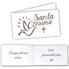 Mr Pubblicità - n.60 Biglietti Bomboniera Cresima- STAMPA INCLUSA- Etichette - Cartellini tag per bomboniere personalizzabili - Bigliettini Cresima personalizzati (Colomba)