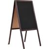 vidaXL Lavagna Bifacciale con Cavalletto in Legno di Cedro 40x60 cm