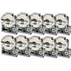 PRESTIGE CARTRIDGE 10 Nastri LC-5WBN LC-5WBN9 SS18KW nero su bianco 18mm x 8m Etichette compatibili per Epson LabelWorks LW-300 LW-300L LW-400 LW-500 LW-600P LW-700 LW-900P LW-1000P Etichettatrice
