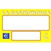 Social Crazy KIT 100 pezzi CARTELLINI personalizzabile - GASTRONOMIA gialla - Etichetta segnaprezzo Cartoncino prezzo ideale per professionisti (85X55)