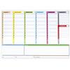 edlui SMART COLORS TOP - Planner settimanale 42x30 - agenda planner da tavolo senza data - legatura in alto