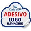 Mr Pubblicità 100 Etichette Adesive Personalizzate - Sticker Tondi, Quadrati o Rettangolari CARICA il Tuo Logo, Immagine, foto o Testo - Adesivi Alta Qualità Lucidi - a scelta l'opzione in plastica (SAGOMATO)