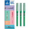 PILOT V7 Hi-Tecpoint - Penna a sfera con inchiostro liquido, pennino medio da 0,7 mm, in confezione regalo, confezione da 3 (verde)