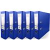 Netuno 5 raccoglitori ad anelli a4 blu registratori a leva con anelli raccoglitori carte dorso 8 cm registratori documenti grandi faldoni portadocumenti classificatori documenti per ufficio casa