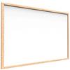 ALLboards Lavagna bianca magnetica con cornice in legno, 90 x 60 cm, scrivibile e cancellabile a secco, da parete