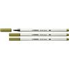 STABILO Set di 3 pennarelli Pen 68 brush, colore: Verde