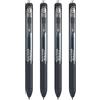 Paper Mate InkJoy Penne a gel retrattili con punta media da 0,7 mm, inchiostro nero, confezione da 4