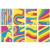 Blasetti - 10 Maxi quaderni One Color FANTAFLUO con Jolly Page. Carta da 80gr, 80 facciate + risguardo, copertina 7 colori fluo con plastifazione opaca, pacco contenente colori assortititi - Righe 0C