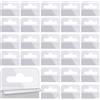 Cositina 300 linguette adesive trasparenti in plastica con foro per appendere piccoli oggetti in vendita al dettaglio, 4,6 x 4,1 cm