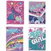 Seven SET n. 5 QUADERNO maxi A 4 SEVEN SJ GIRL rigo Q - QUADRETTO 5 mm. con margine - 1/2a elementare - MAX QTY + 30% fogli