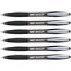 BIC - Set di 6 penne a sfera retrattile Atlantis Premium 1.0, Nero