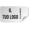 WORLD SELL 100 Adesivi Personalizzabili Multiuso - Inserisci il tuo logo o la tua grafica. Selezionabile misura da 2 cm a 20 cm. Ideali per Decorazioni, Etichette, e Progetti Creativi (Rettangolare)