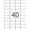 LEDLUX 100 Fogli Etichette Adesive A4, 4000 Etichette 52,5 X 29,7mm, Compatibile Con AMAZON FBA Barcode, Etichette Universali Autoadesive Per Stampante
