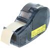 vhbw 1x Cassetta nastro compatibile con Brady M210, M210-LAB, M211 etichettatrice 19,05 mm nero su giallo