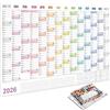 UNKCEST Calendario da parete XXL 2026 A+ (74.2 x 52.5 cm) piegato + agenda annuale A4, agenda da parete con vacanze, sostenibile e rispettosa del clima (#03)