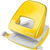 Leitz Perforatore, Capacità fino a 30 Fogli, Barra di Selezione del Formato, Metallo, Gamma NeXXt, Retail Box, 50082016, Giallo