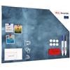 ALLboards Lavagna magnetica in acciaio CIELO NUVOLOSO NATURALE 90x60cm METALboards lastra adatta per tutti i tipi di calamite + set di accessori GRATIS