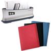 OLYMPIA TB 1280 - Macchina per rilegatura termica con 30 cartelline per rilegatura termica DIN A4, in tre colori assortiti