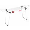 Vileda Infinity Stendibiancheria Estensibile, Stendino Acciaio, Stendibiancheria XL Maxi, con Ruote e Ali Laterali Pieghevoli, Bianco, 7x57x117.5 cm