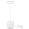 WIHFHGZ Lampada da Scrivania per Bambini, Ricaricabile con 3 Tipi di Luce Regolabile, Schermo Protettivo Pieghevole, Alimentazione USB, Design con Porta Penne, Lampada da Tavolo per Casa