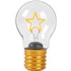 I-TOTAL® - Lucetta Decorativa a Forma di Lampadina con Disegno Stiloso LED - Ricarica USB, Elegante Idea Regalo (STAR)