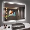 Dripex Specchio da bagno con illuminazione Specchio Led con altoparlante Bluetooth e Presa Luce Specchio Bagno con 3 Temperature Colore e Dimmerabile e Antifog(60 x 80 cm)