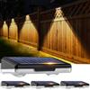 URAQT 4 Pezzi Lampada Solare da Esterno, Faretto LED da Esterno con 9 Colori, 30lm Applique IPX5, Luce Solare LED per Muro Vialetto Giardino Patio
