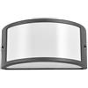 Nova Line BB25D Giotto Plafoniera da Esterno Alluminio e Policarbonato E27 Grigio Scuro