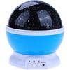 RMENGZHOUXI Proiettore rotante Starry Night Lamp proiezione LED luci regalo di Natale (blu)