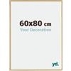 yd. Your Decoration - Cornice 60x80 cm - Faggio Chiaro - Decorativa Parete in Plastica con Vetro in acryl - Antiriflesso - 60x80 Cornice - Evry
