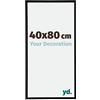 yd. yd Cornici per foto 40 x 80 cm - Cornice in plastica con vetro acrilico - Qualità eccellente - Vetro nero lucido resistente ai raggi UV - Antiriflesso - Annecy,